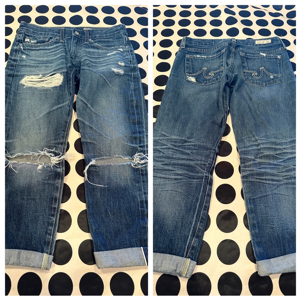 AG Adriano Goldschmied Piper Crop Slouchy Slim Crop
Size 25 inseam 22